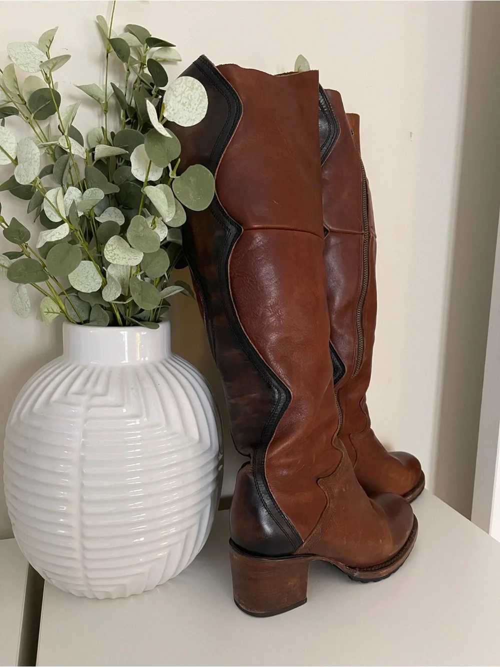 Freebird by Steven Calgary Over the Knee Leather Boots